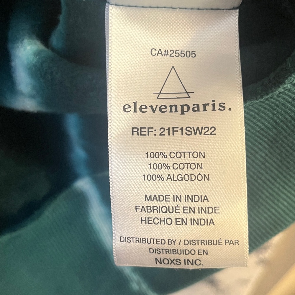 Elevenparis Unisex 'Bless This Mess' Green Tie-Dye Sweatshirt - Picture 6 of 6